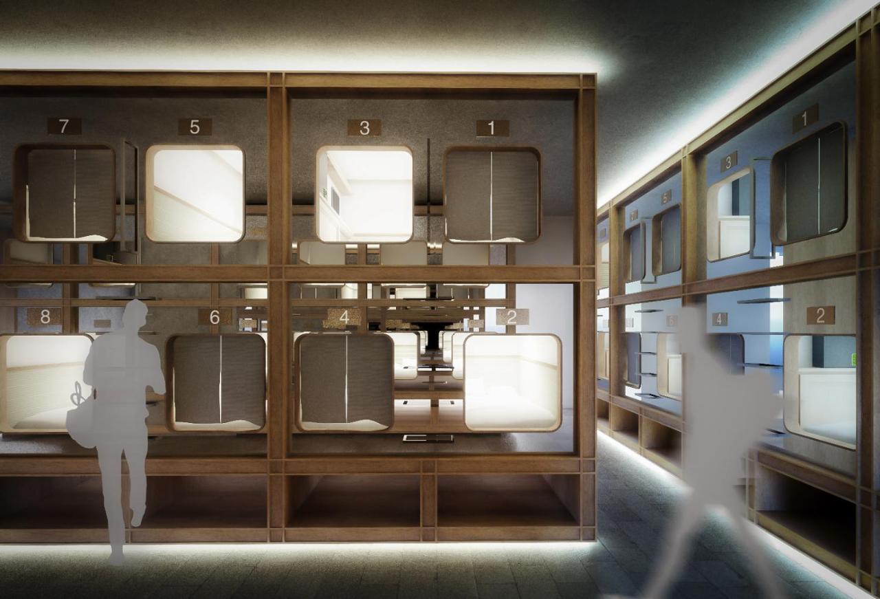 Hearts Capsule Hotel & Spa Hakata Fukuoka  Kültér fotó